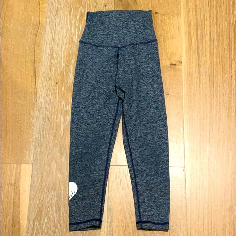 Barre3 x Shop DYI crop legging heather navy XS